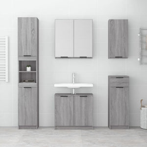 Bad-Spiegelschrank Grau Sonoma 64 cm