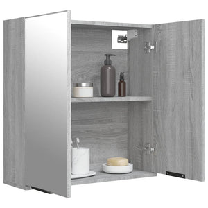 Bad-Spiegelschrank Grau Sonoma 64 cm