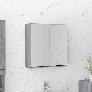 Bad-Spiegelschrank Grau Sonoma 64 cm