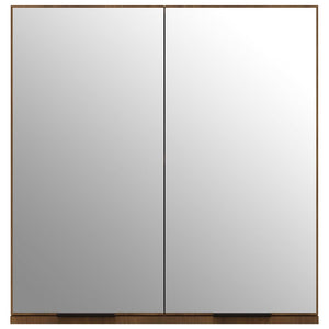 Bad-Spiegelschrank Braun Eiche 64x67 cm