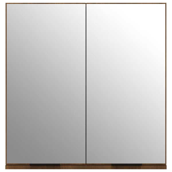 Bad-Spiegelschrank Braun Eiche 64x67 cm