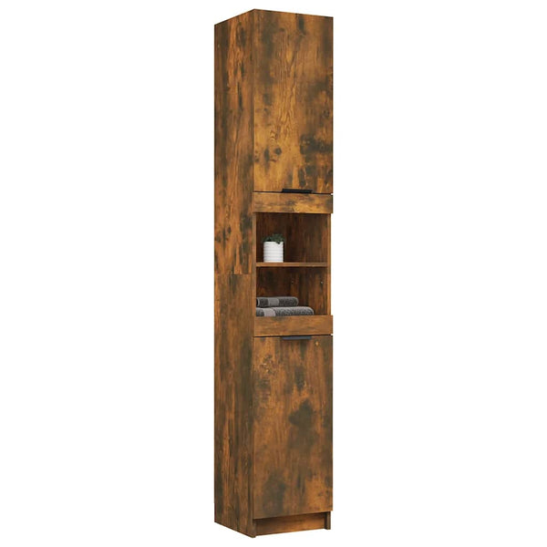 Badschrank Räuchereiche, 188cm