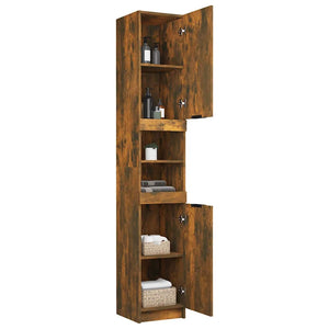 Badschrank Räuchereiche, 188cm