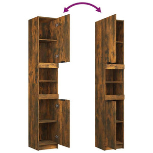 Badschrank Räuchereiche, 188cm