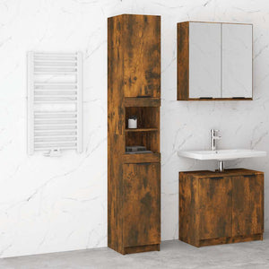 Badschrank Räuchereiche, 188cm