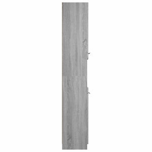 Badschrank Grau Sonoma 32x34x188,5 cm