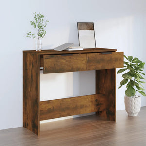 Konsolentisch Räuchereiche 90 cm mit Schubladen