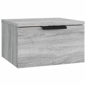 Wand-Nachttisch Grau Sonoma 34x30x20 cm