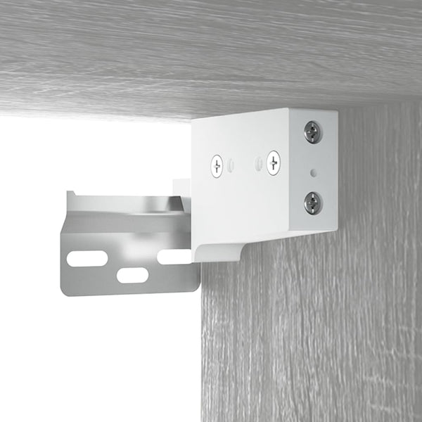 Wand-Nachttisch Grau Sonoma 34x30x20 cm