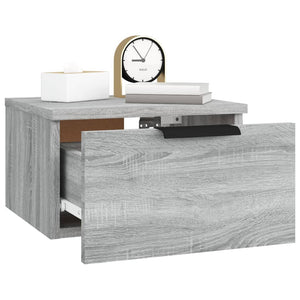 Wand-Nachttisch Grau Sonoma 34x30x20 cm