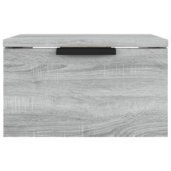 Wand-Nachttische Grau Sonoma 2er-Set