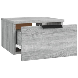 Wand-Nachttische Grau Sonoma 2er-Set