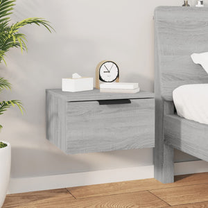 Wand-Nachttische Grau Sonoma 2er-Set