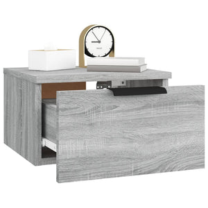Wand-Nachttische Grau Sonoma 2er-Set