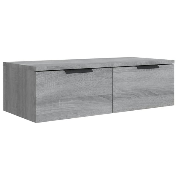 Grauer Wandschrank Sonoma 68x30x20 cm