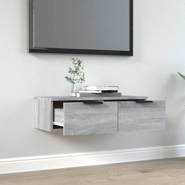 Grauer Wandschrank Sonoma 68x30x20 cm