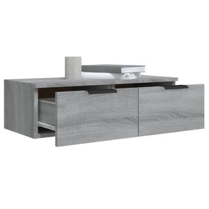 Grauer Wandschrank Sonoma 68x30x20 cm