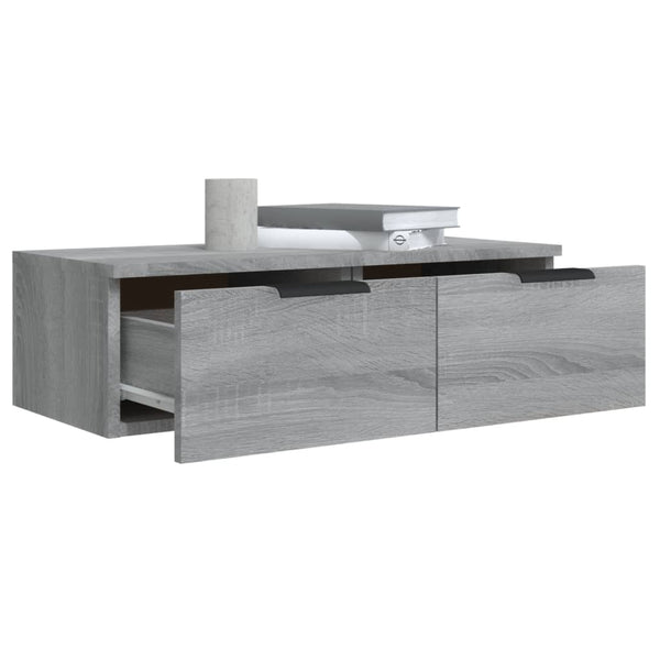 Grauer Wandschrank Sonoma 68x30x20 cm