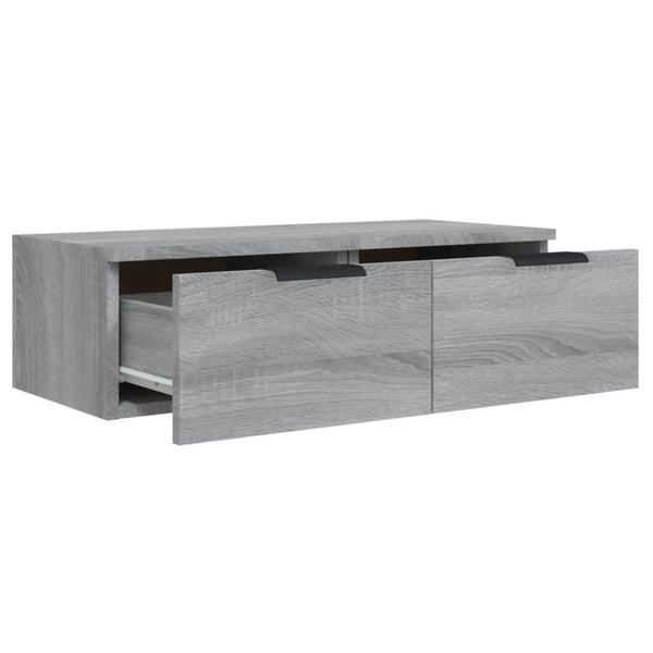 Grauer Wandschrank Sonoma 68x30x20 cm