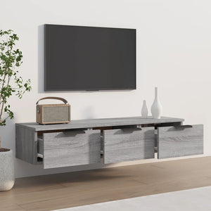Wandschrank Grau Sonoma 102x30x20 cm