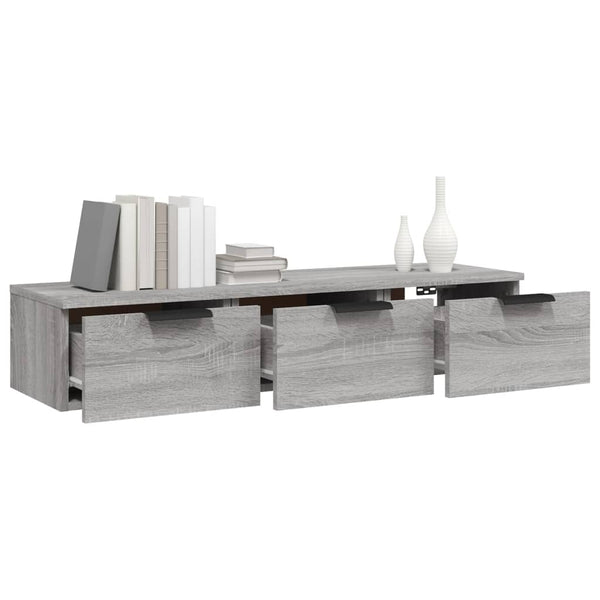 Wandschrank Grau Sonoma 102x30x20 cm