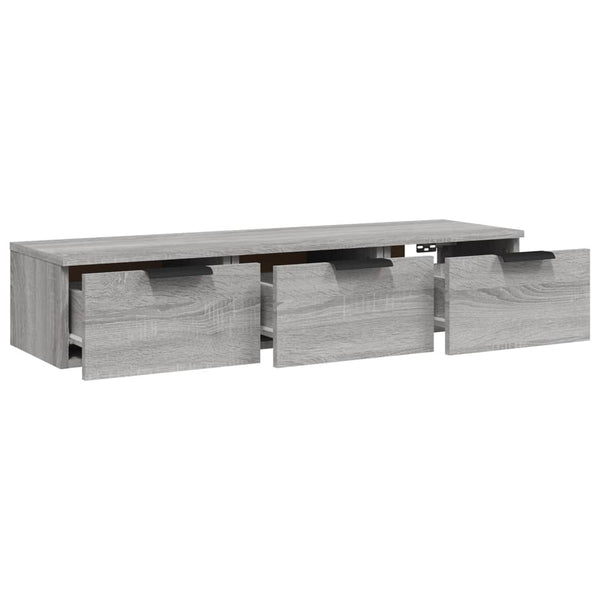 Wandschrank Grau Sonoma 102x30x20 cm