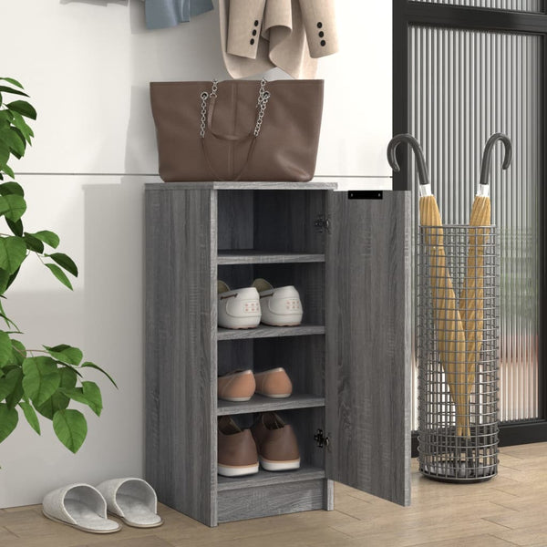 Schuhschrank Grau Sonoma 30x35x70 cm
