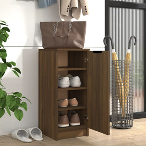 Schuhschrank Braun Eichenoptik, 30x70 cm