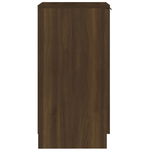Schuhschrank Braun Eichenoptik, 30x70 cm