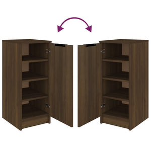 Schuhschrank Braun Eichenoptik, 30x70 cm