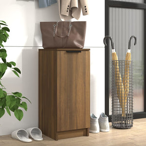 Schuhschrank Braun Eichenoptik, 30x70 cm