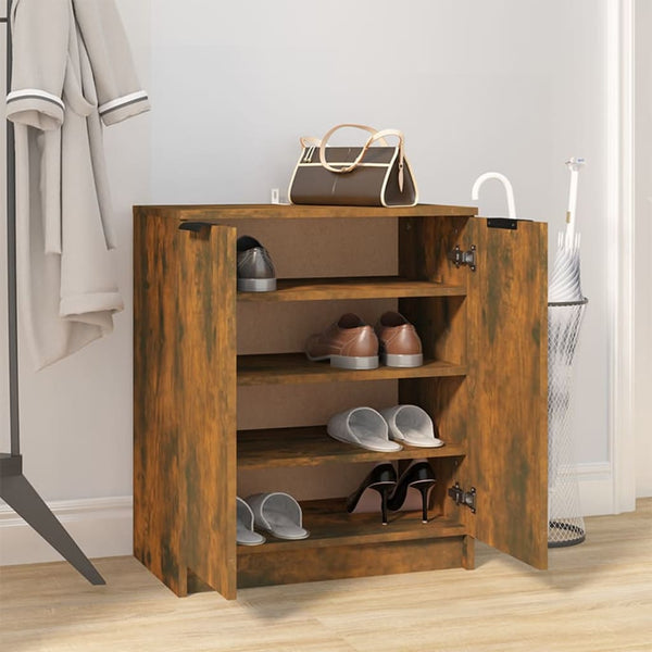 Schuhschrank Räuchereiche 59x35x70 cm