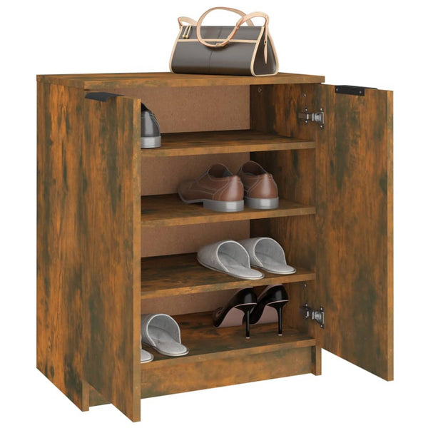 Schuhschrank Räuchereiche 59x35x70 cm