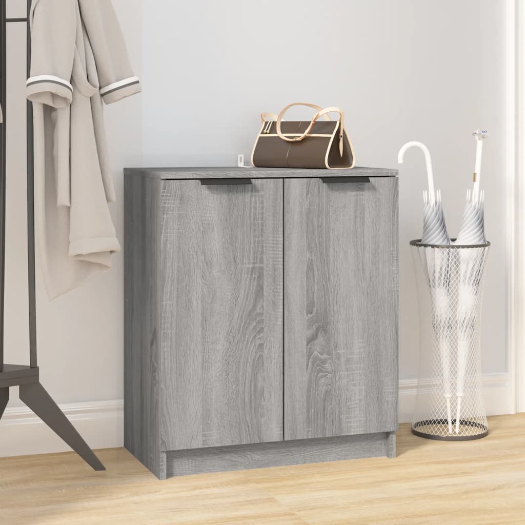 Schuhschrank Grau Sonoma Holz 59x35x70 cm