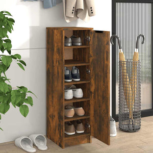 Schuhschrank Räuchereiche 30x35x100 cm