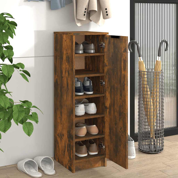 Schuhschrank Räuchereiche 30x35x100 cm