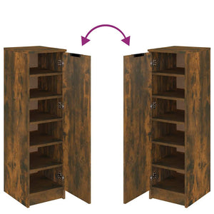 Schuhschrank Räuchereiche 30x35x100 cm