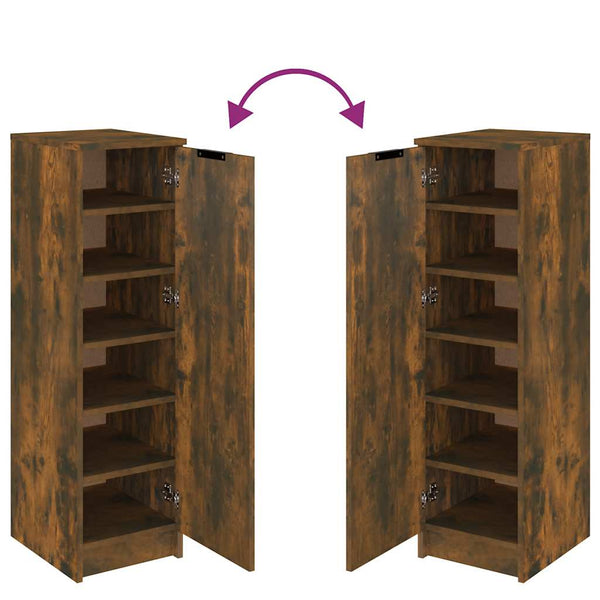 Schuhschrank Räuchereiche 30x35x100 cm