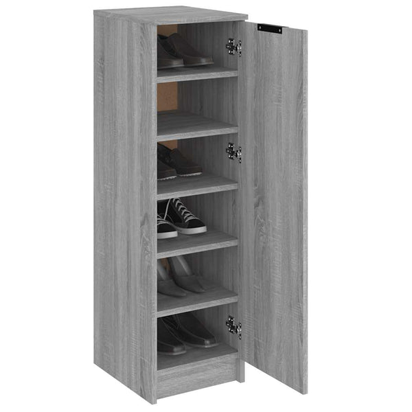 Grauer Schuhschrank Sonoma, 30x35x100 cm