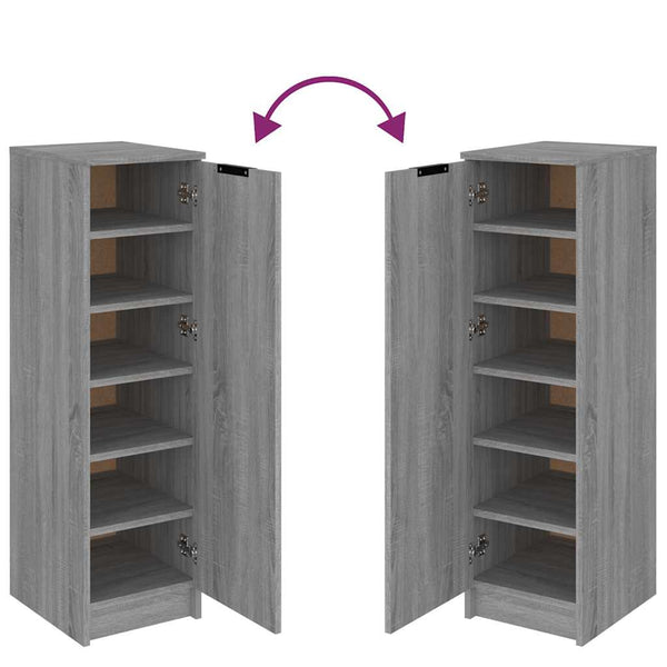 Grauer Schuhschrank Sonoma, 30x35x100 cm