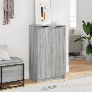 Schuhschrank Grau Sonoma 59x35x100 cm