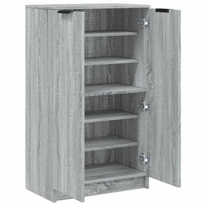 Schuhschrank Grau Sonoma 59x35x100 cm