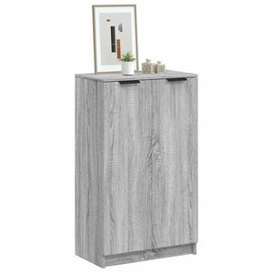 Schuhschrank Grau Sonoma 59x35x100 cm
