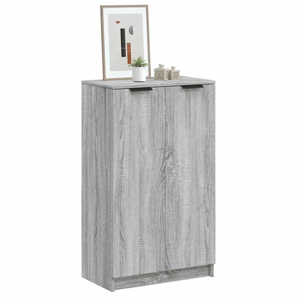 Schuhschrank Grau Sonoma 59x35x100 cm