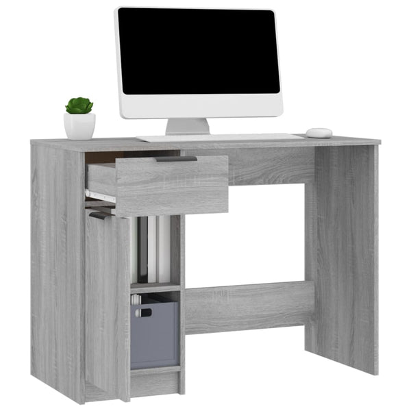 Schreibtisch Grau Sonoma 100x50 cm