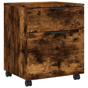 Mobiler Aktenschrank Räuchereiche 45x38x54 cm