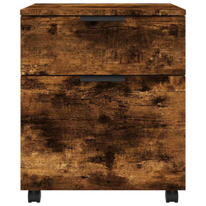 Mobiler Aktenschrank Räuchereiche 45x38x54 cm
