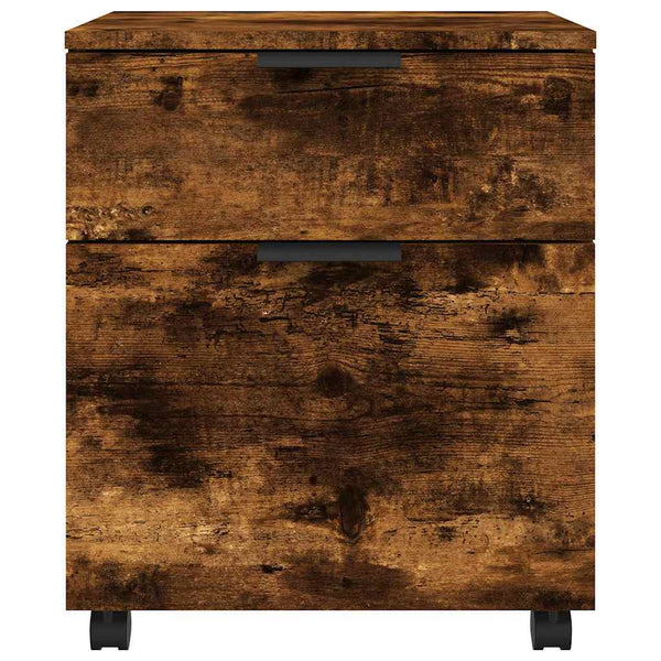 Mobiler Aktenschrank Räuchereiche 45x38x54 cm