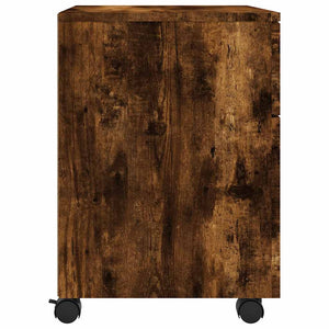 Mobiler Aktenschrank Räuchereiche 45x38x54 cm