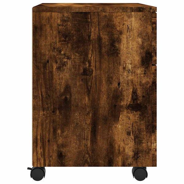 Mobiler Aktenschrank Räuchereiche 45x38x54 cm